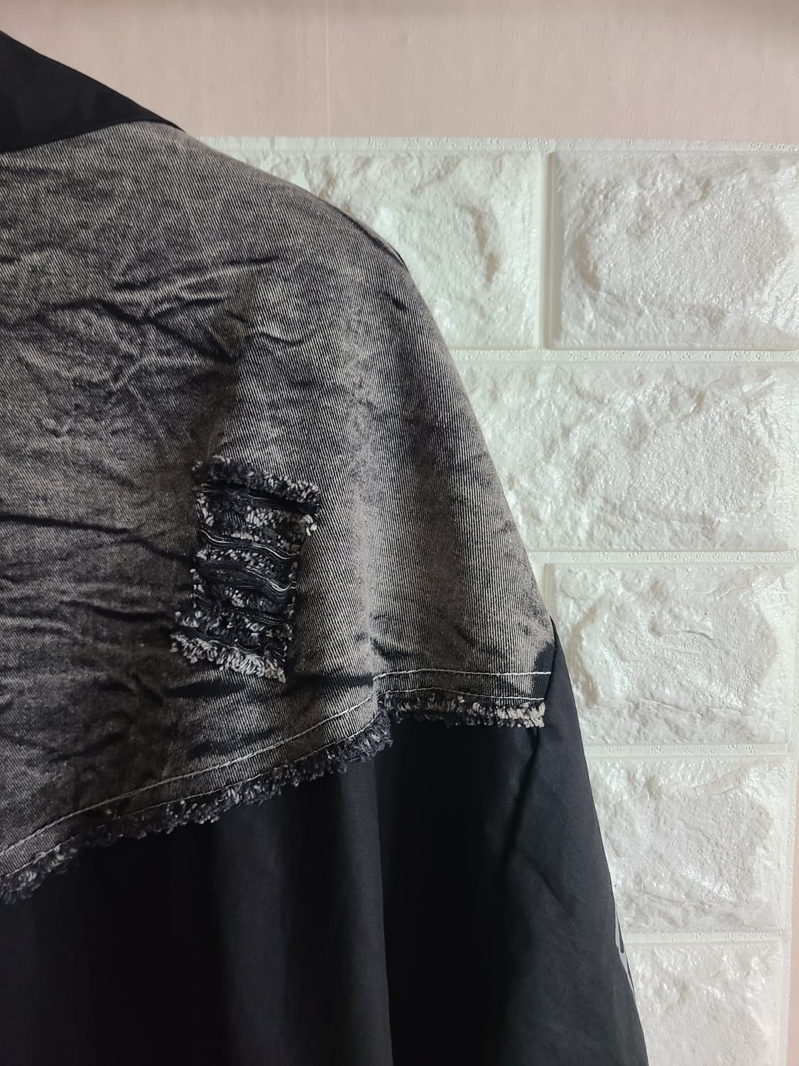 데님패치 롱셔츠(라지) 상품이미지7