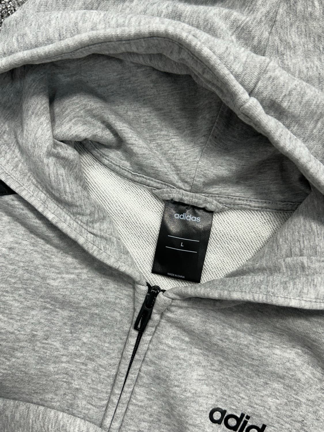 아디다스 그레이 블랙 후드집업 L 상품이미지5