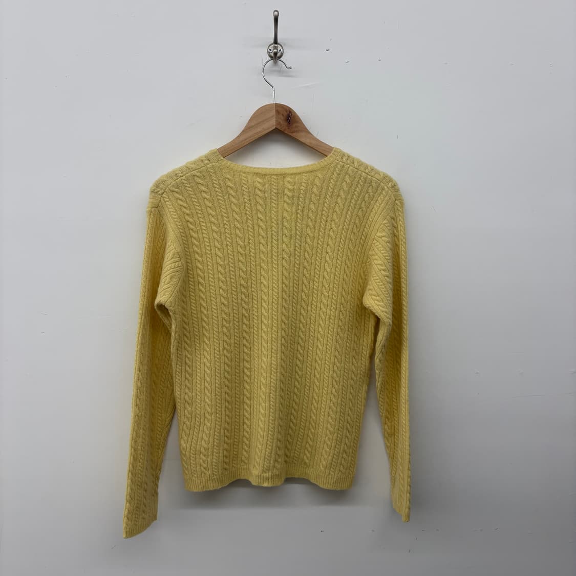 브룩스브라더스 옐로우 꽈배기 니트 스웨터 여m 상품이미지4