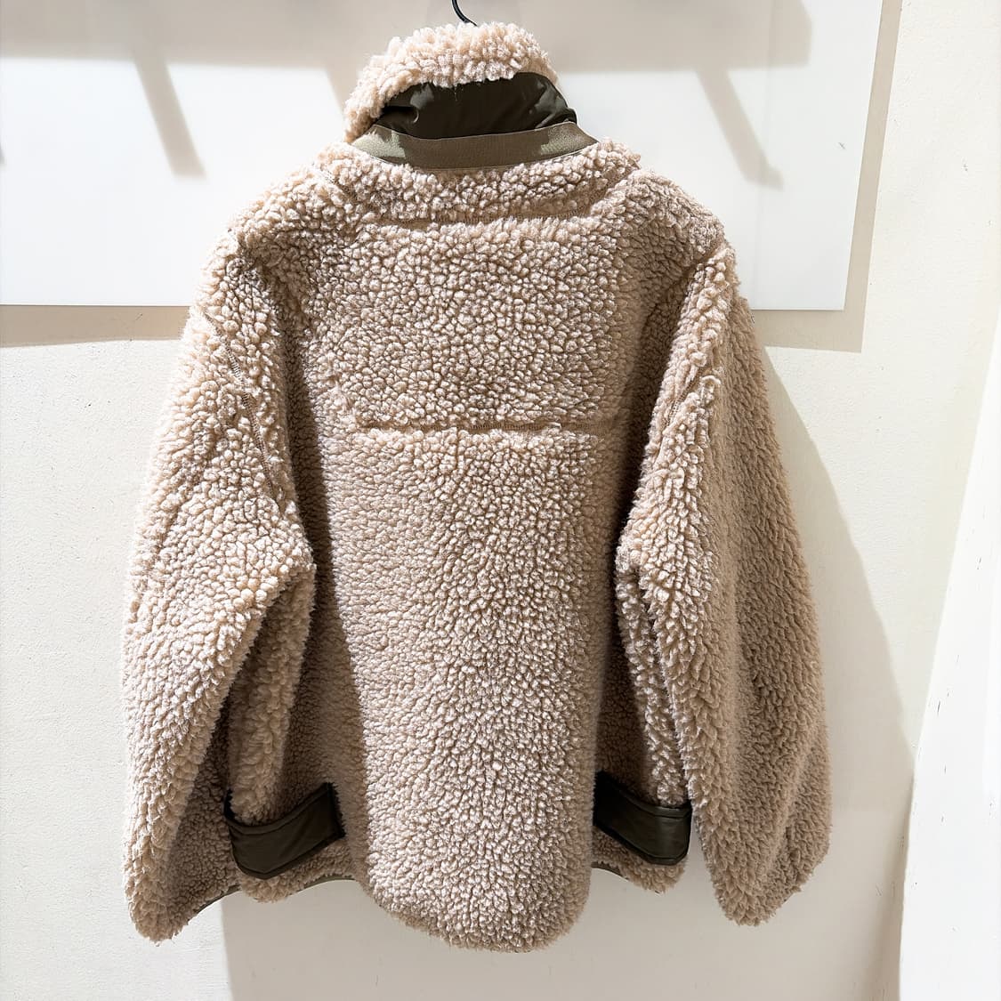 (정품/새상품) SACAI 사카이 남성 쉐르파 하프집업 시어링 자켓 상품이미지4