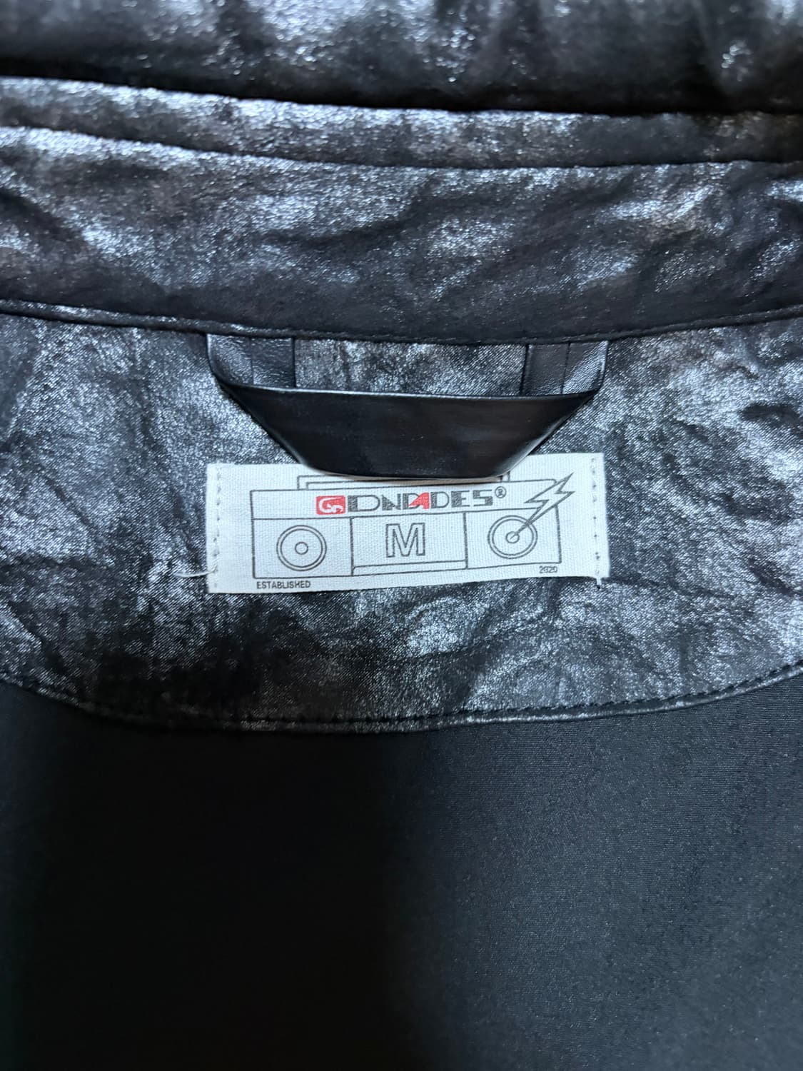 DND4DES PU레더 그래픽 모터사이클 자켓 (블랙) 상품이미지6