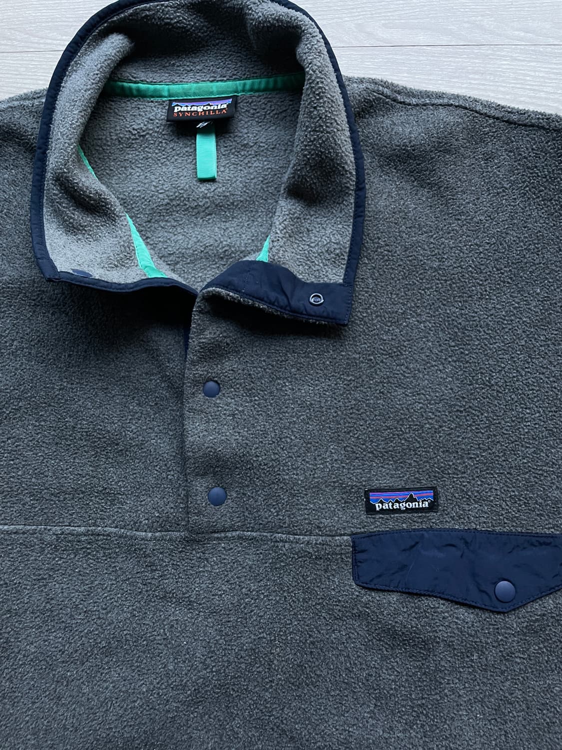 파타고니아 신칠라 니켈 네이비 그레이 플리스 patagonia 상품이미지4