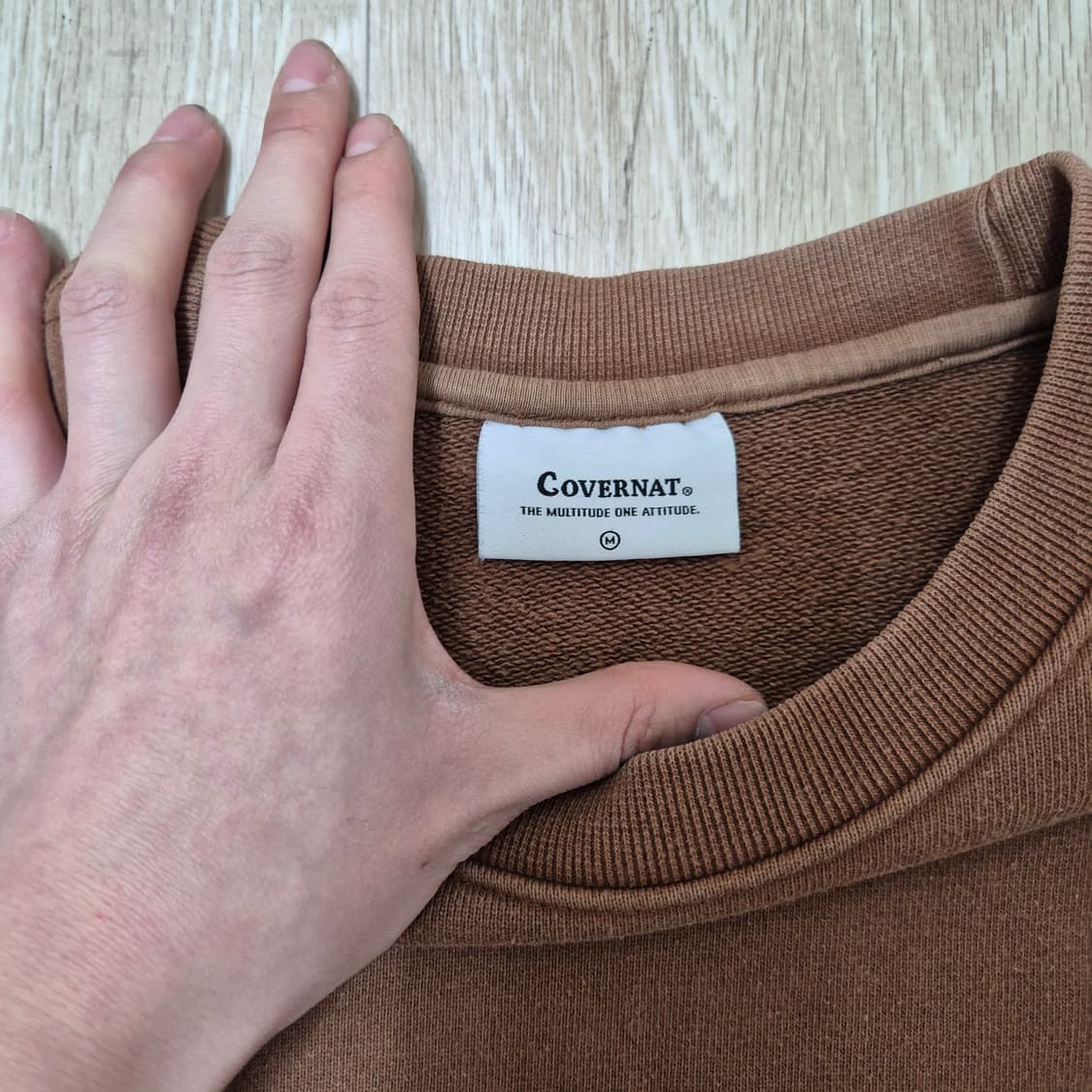 커버낫 어센틱 빅로고 맨투맨 M(95) 상품이미지5