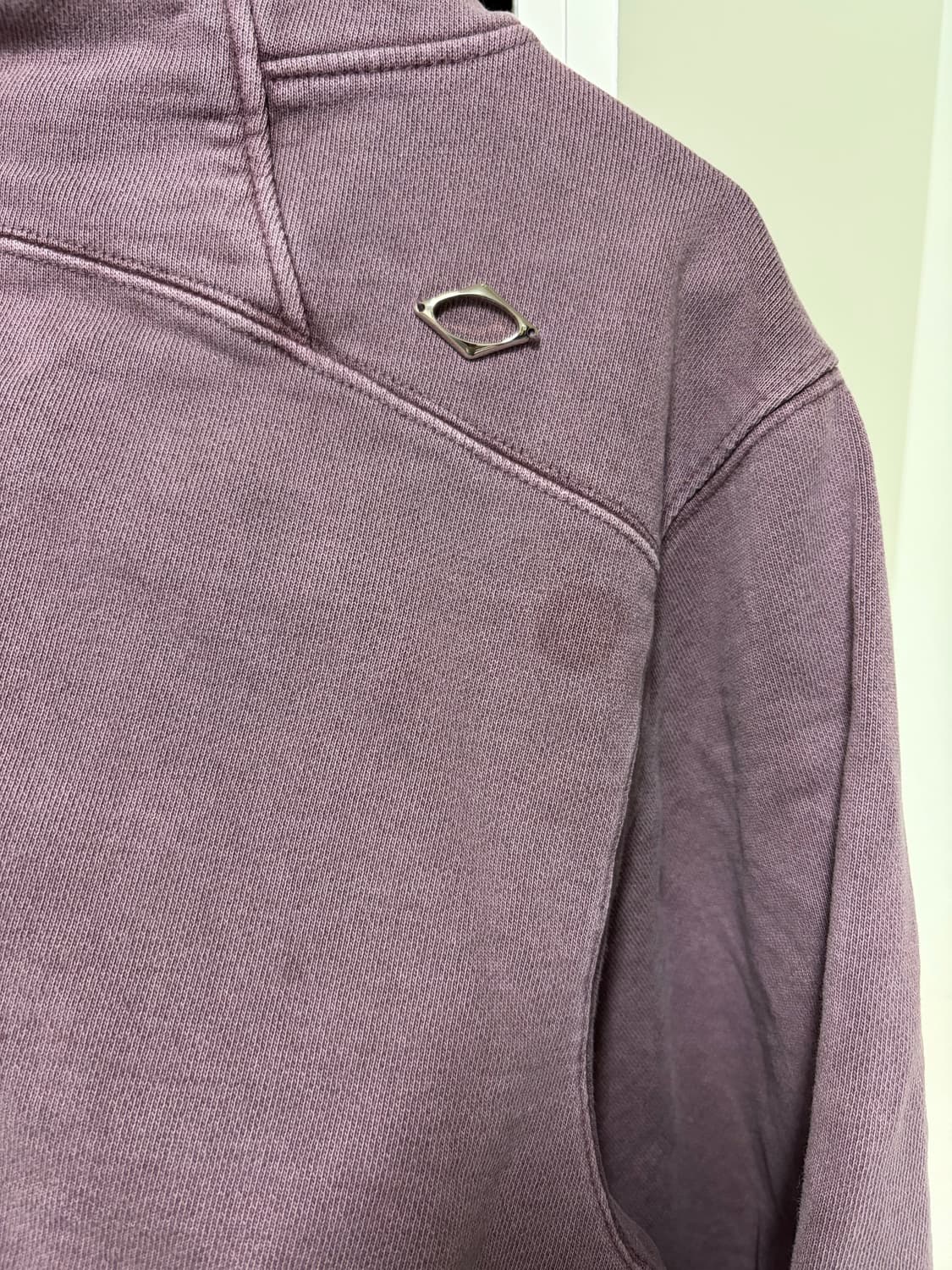 미스치프 버튼 업 크롭 후드 퍼플 팝니다 상품이미지2