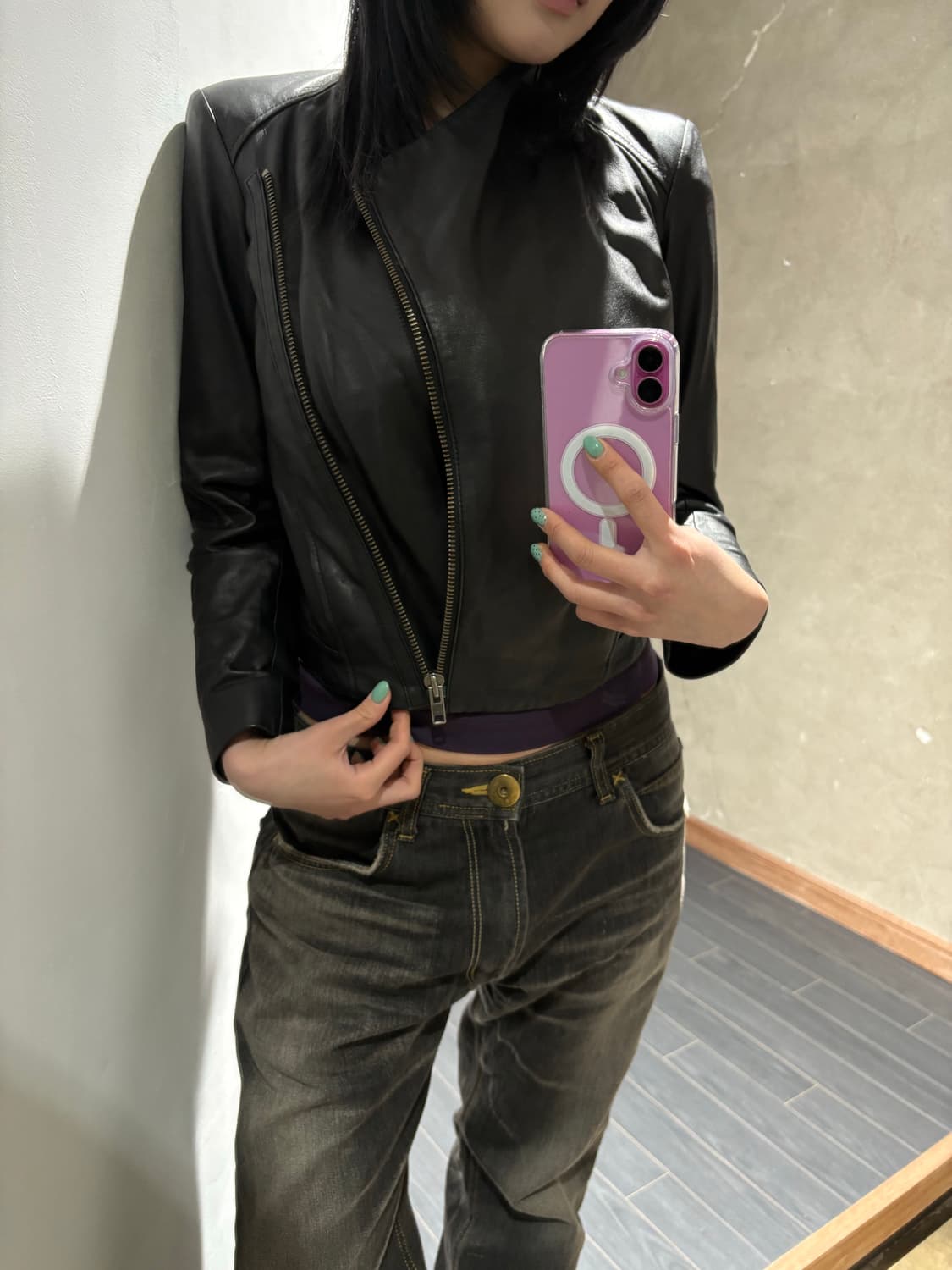 헬무트랭 램스킨 라이더자켓 상품이미지3