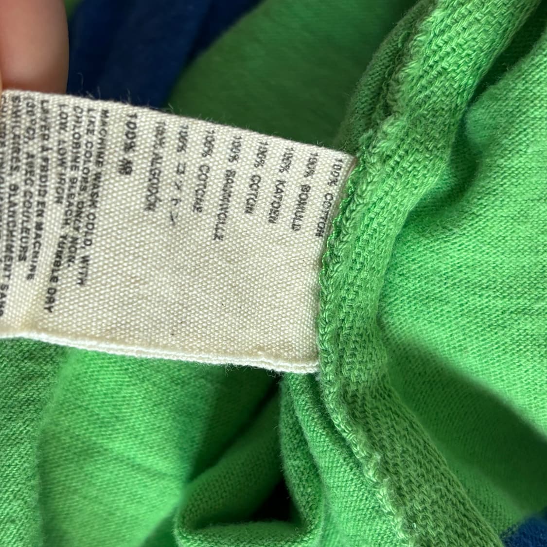 아베크롬비 그린블루 스트라이프 배색 카라 반팔티 상품이미지6