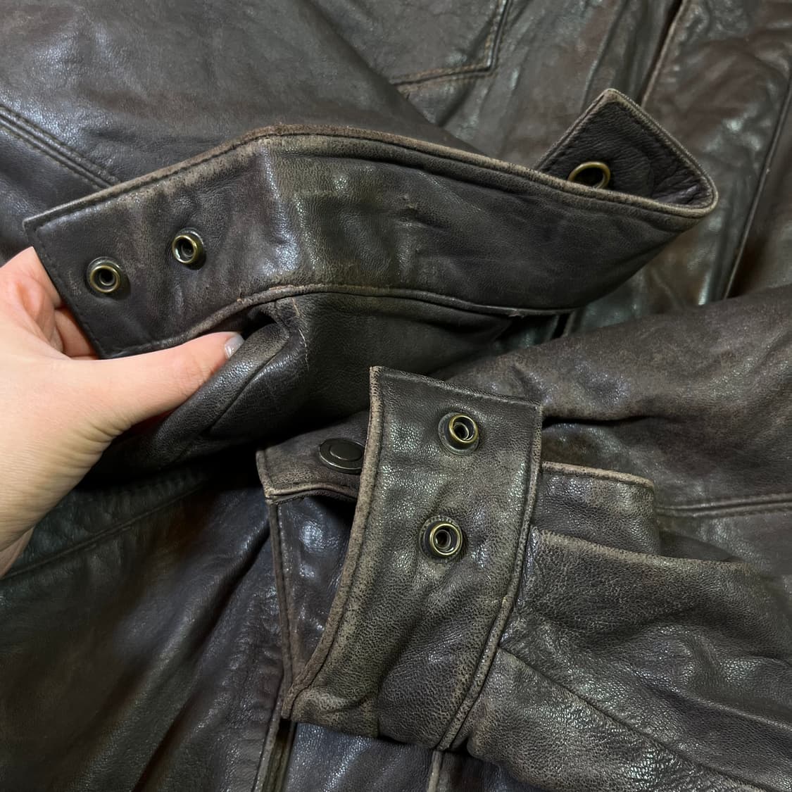 코오롱스포츠 양가죽 봄버 자켓 상품이미지4