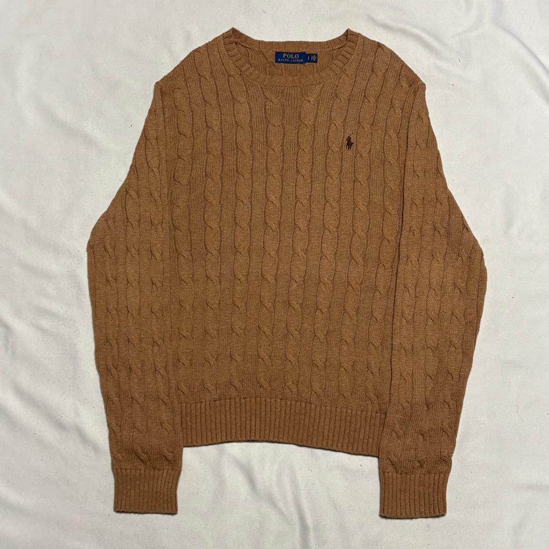 L 폴로랄프로렌 코튼 케이블 라운드넥 니트 상품이미지2