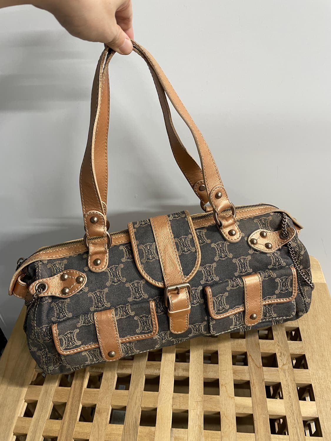 셀린느 데님 트리오페 y2k 숄더백 상품이미지1