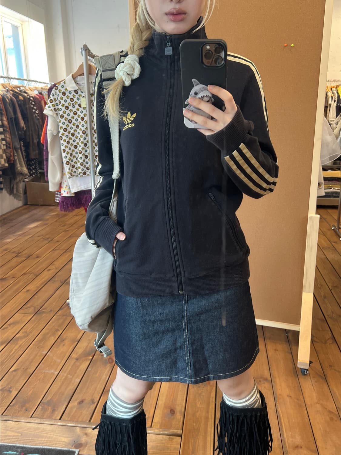 아디다스 블랙 골드 져지 상품이미지6