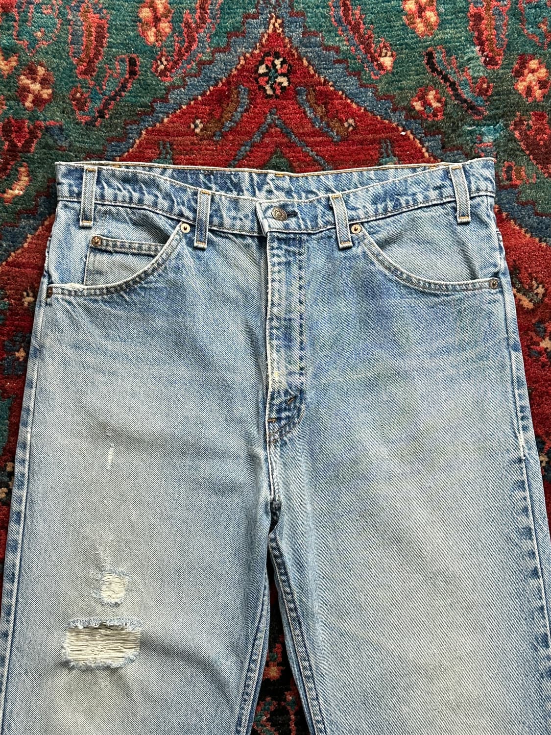90's USA Made 빈티지 리바이스 오렌지탭 517 부츠컷 상품이미지5