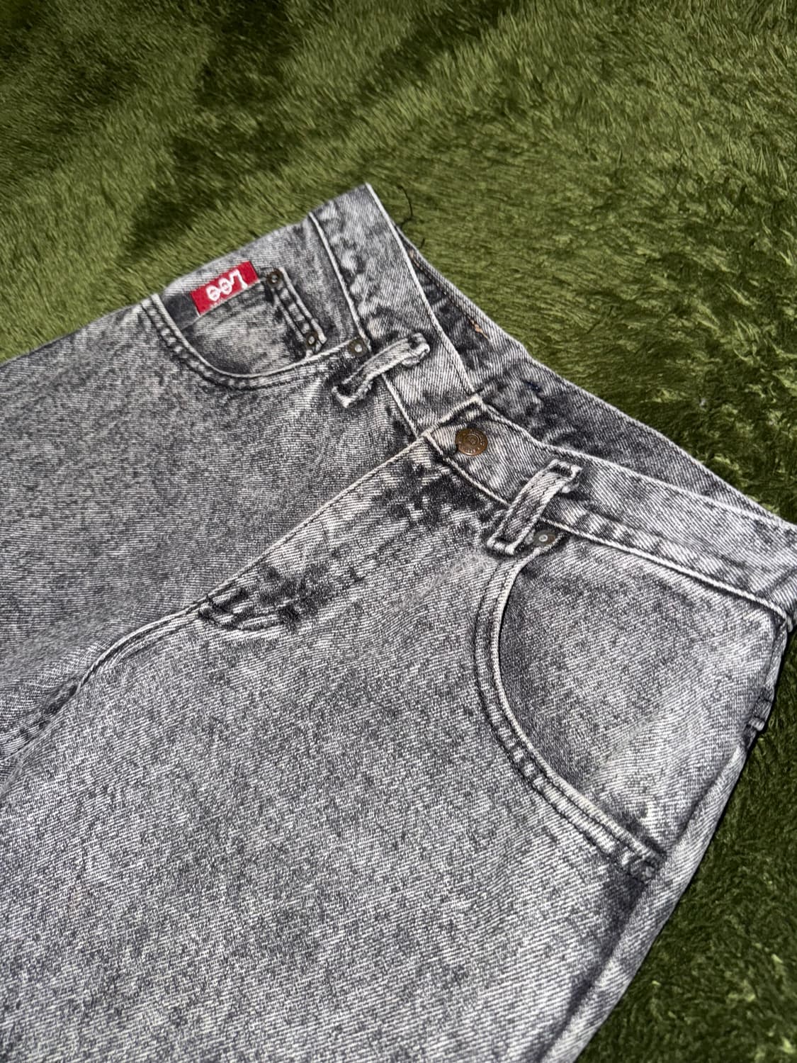 [27] 90s LEE 리 MADE IN USA 스톤 워시 데님 팬츠 상품이미지2