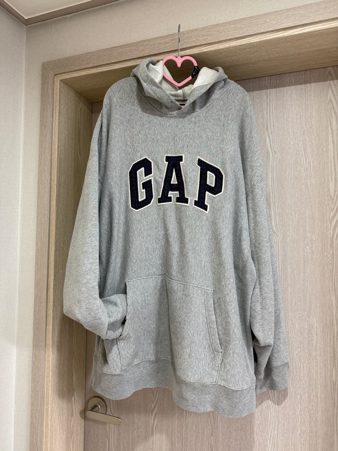 갭 오버핏 그레이 후드 상품이미지3