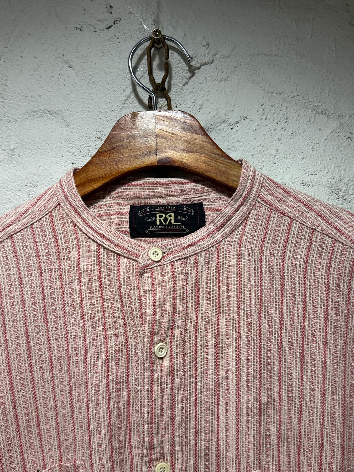 더블알엘 Double RRL 밴드칼라 스트라이프 워크셔츠 상품이미지4