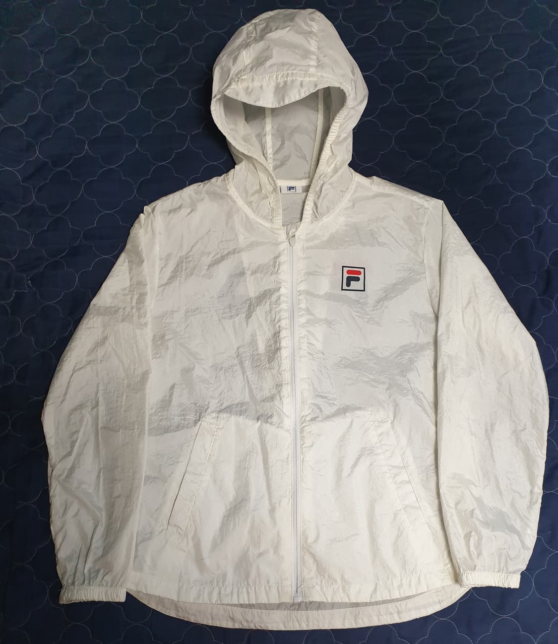 FILA 우먼 23ss 나일론 초경량 얇은 후드집업 바람막이 (M) 상품이미지1