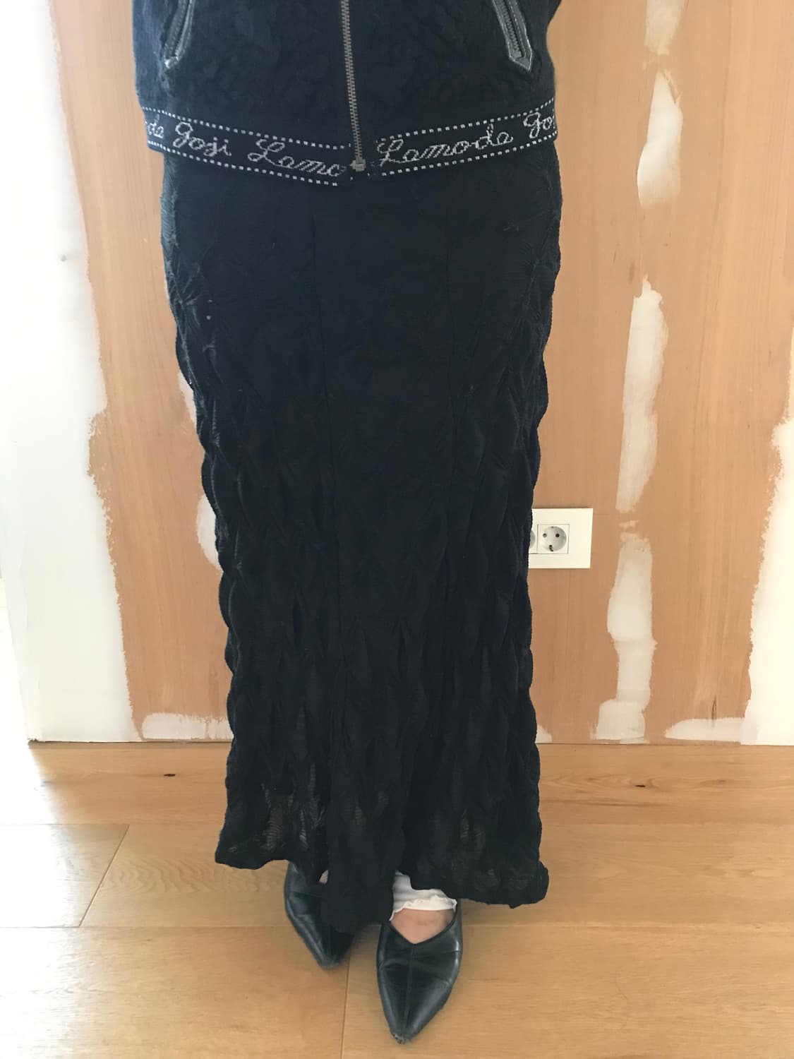vintage black long skirt (free) 상품이미지1