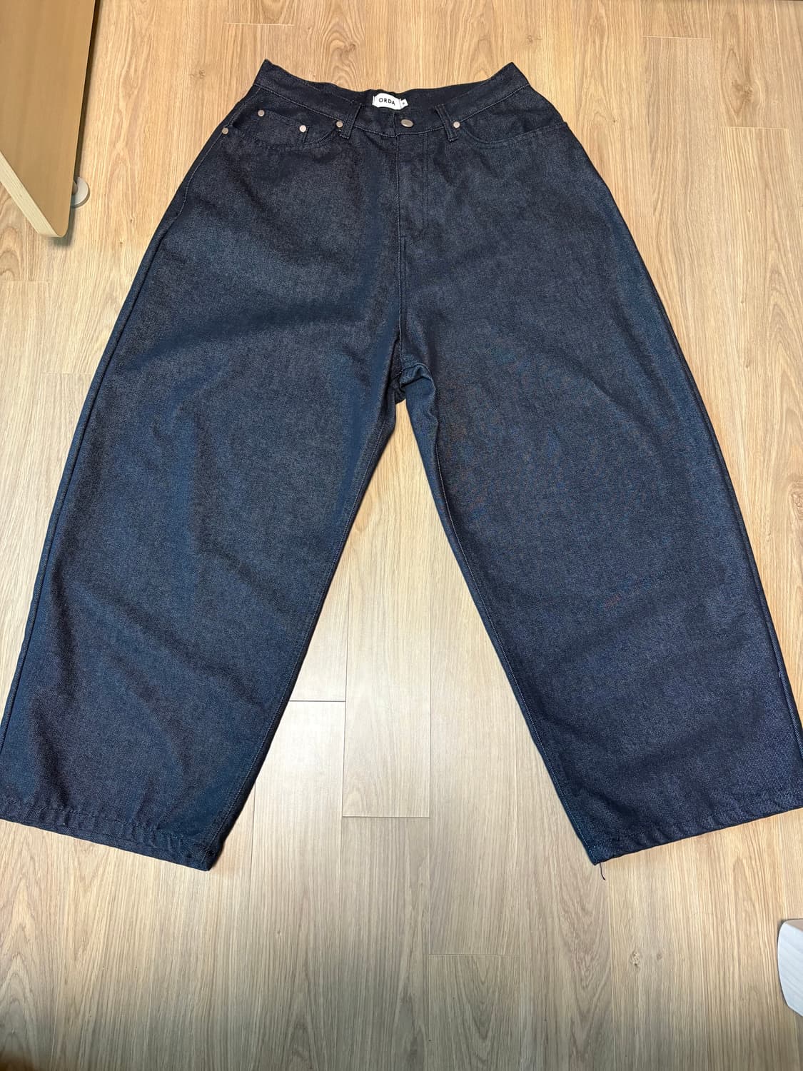 헌도피 와이드 논페이드 데님 팬츠M 상품이미지2