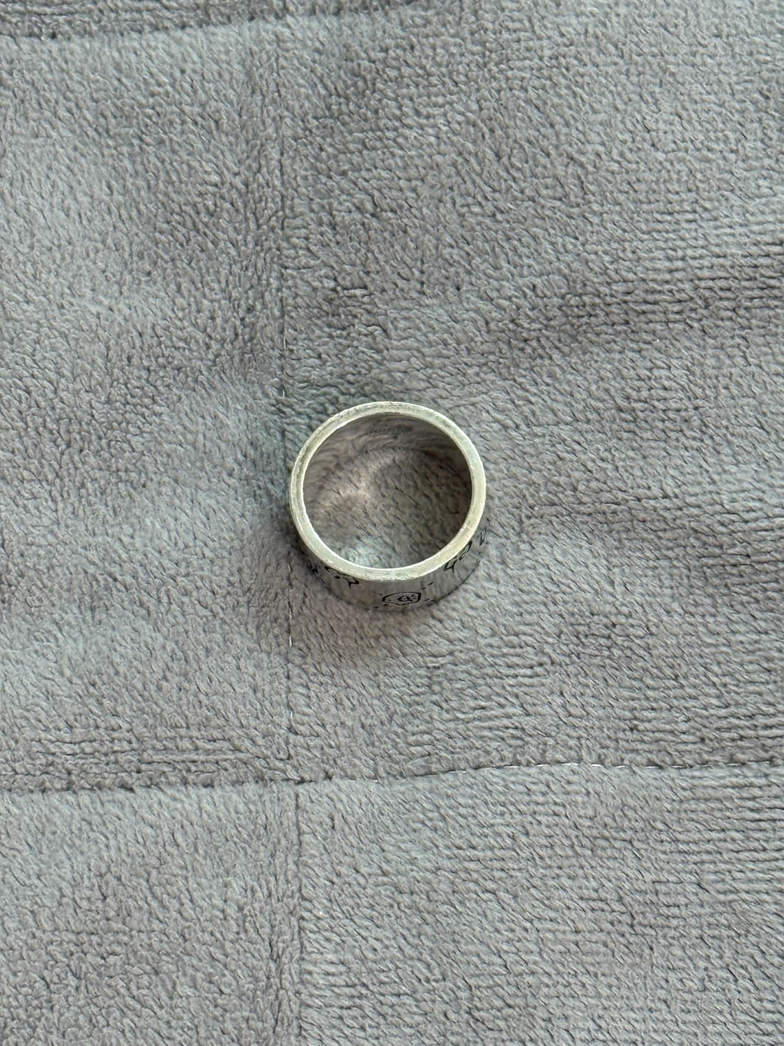 구찌 고스트 링 실버 12mm 상품이미지4