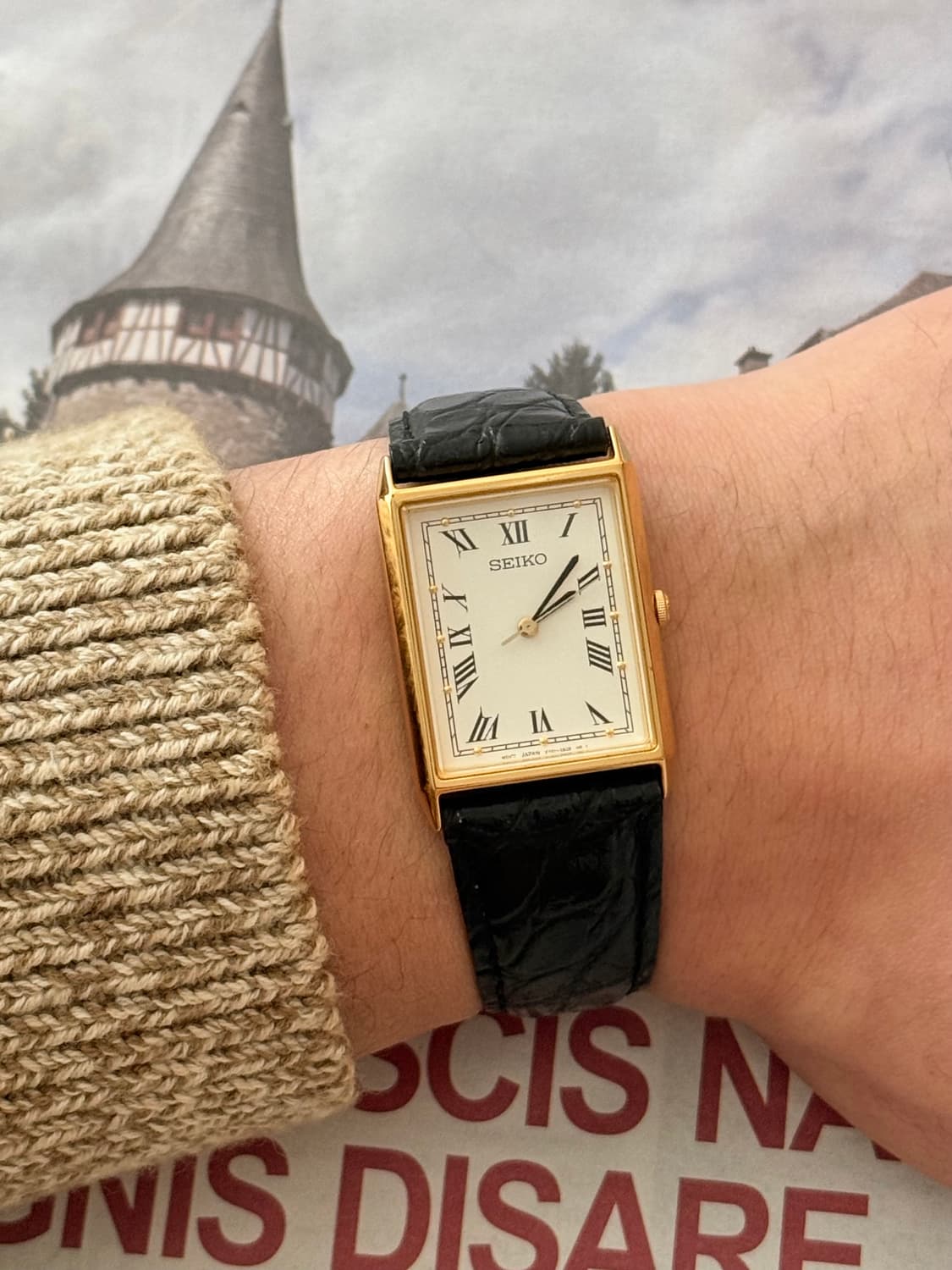 Seiko 세이코 Square 쿼츠 탱크 상품이미지8