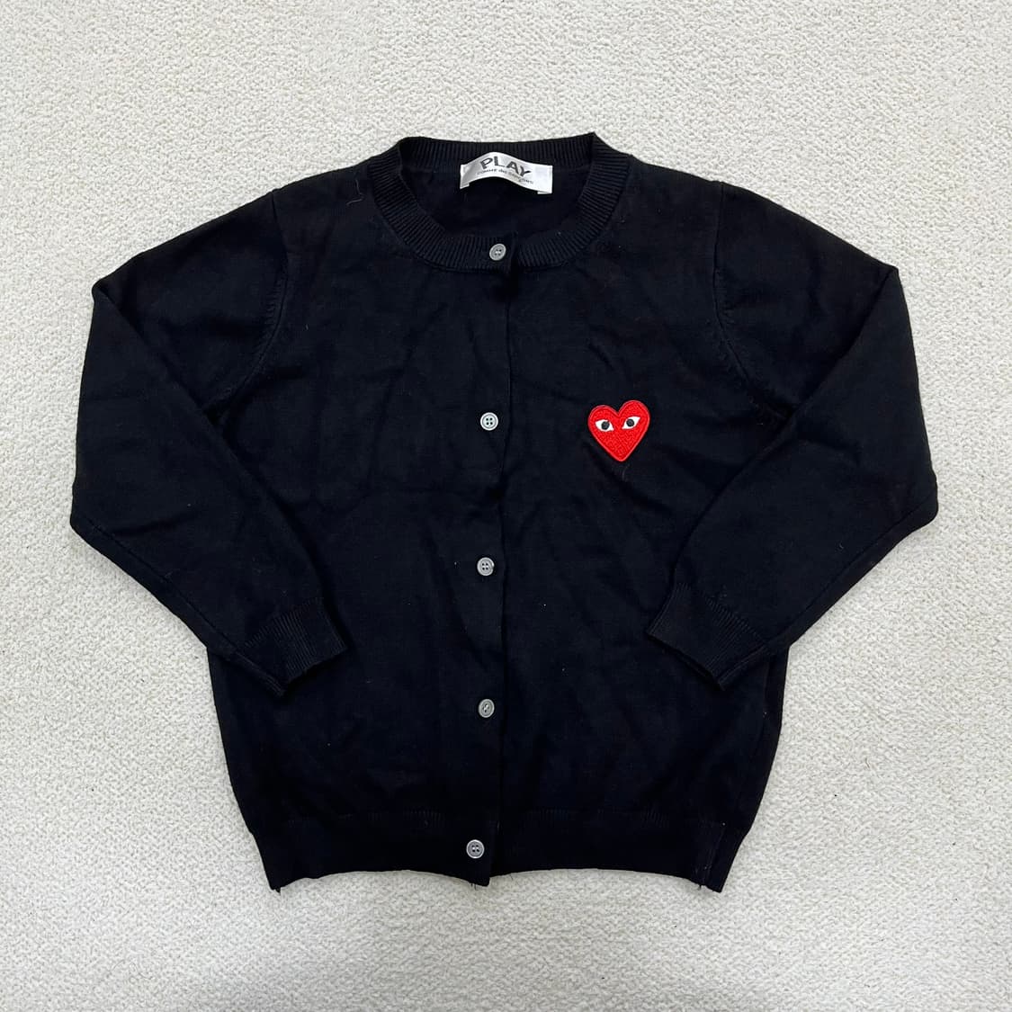 실측확인 하트패치 니트 가디건 (수축) 0311M 상품이미지1