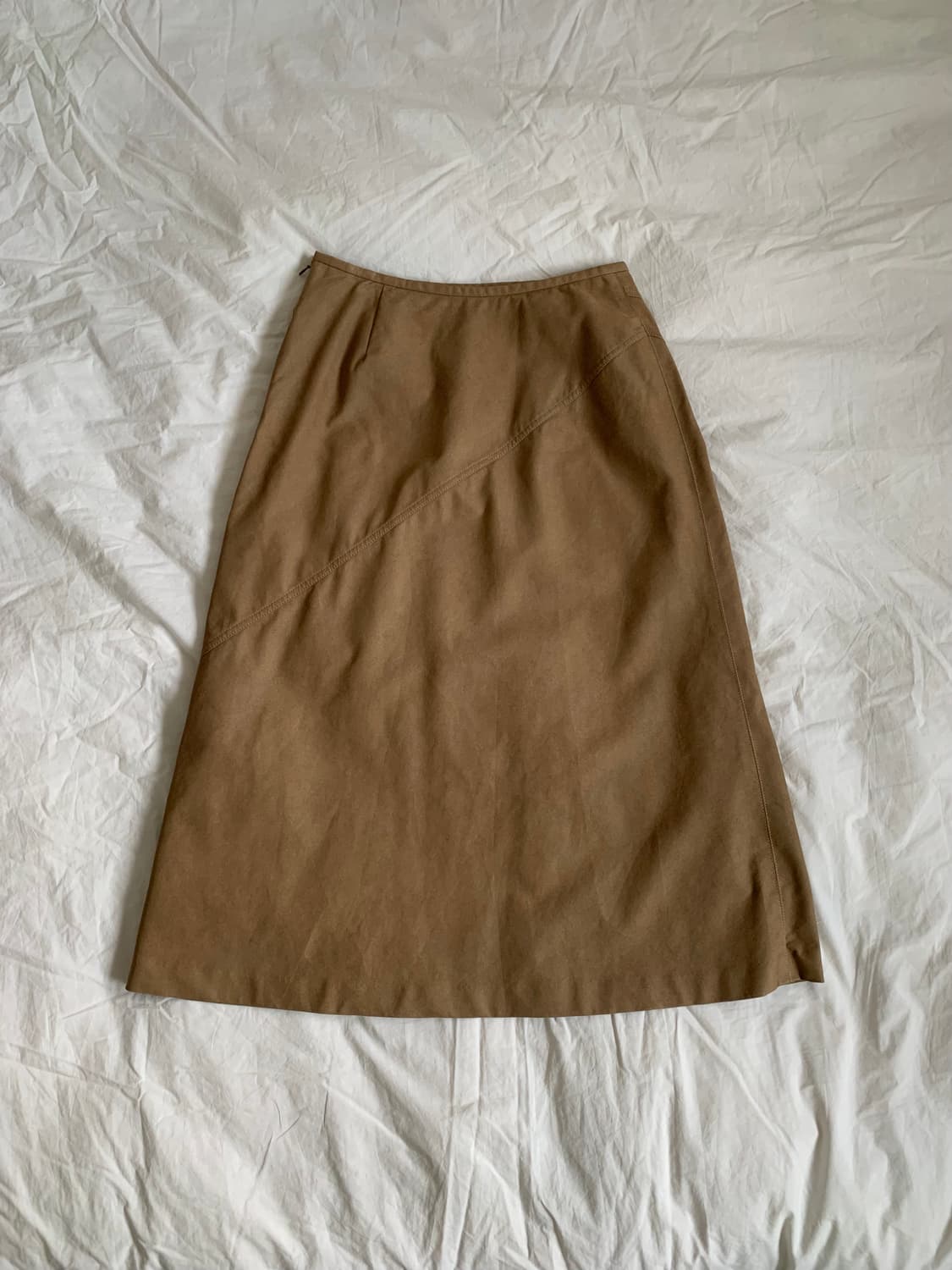카멜 스웨이드 스커트 상품이미지6