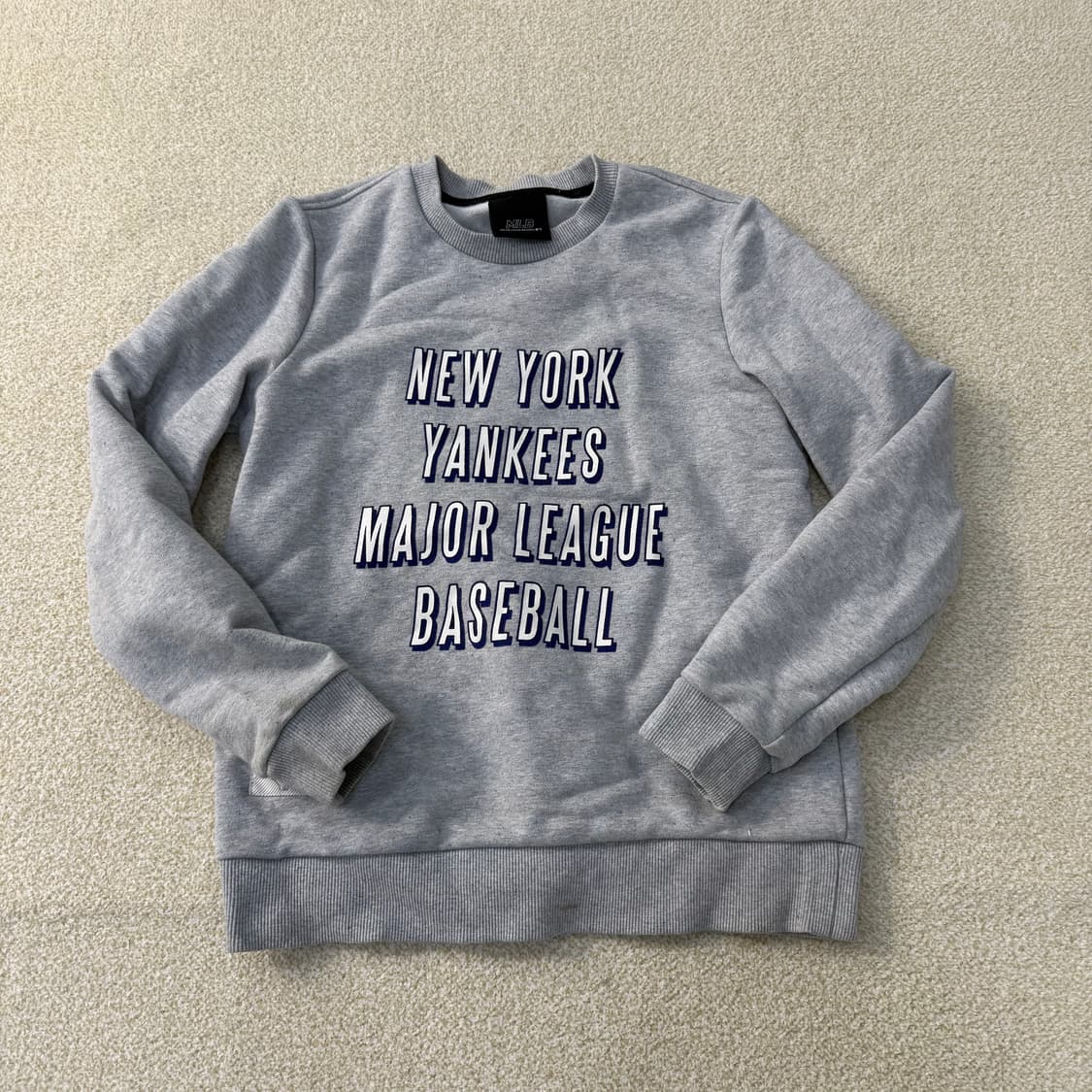 90 MLB 여성 뉴욕양키스 맨투맨 0121T1 상품이미지1