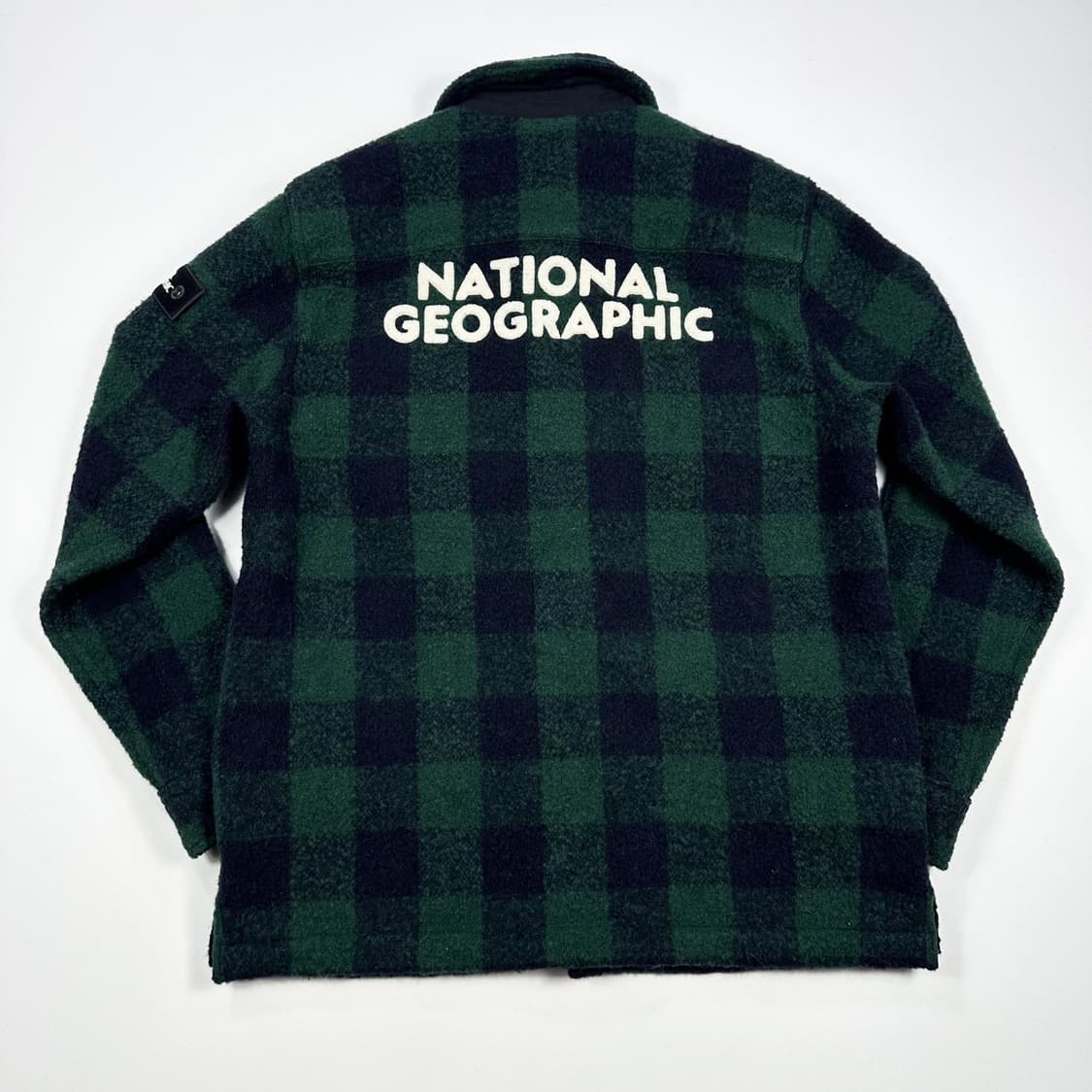 내셔널지오그래픽 타탄 체크 울 셔츠 자켓 (L) 상품이미지3