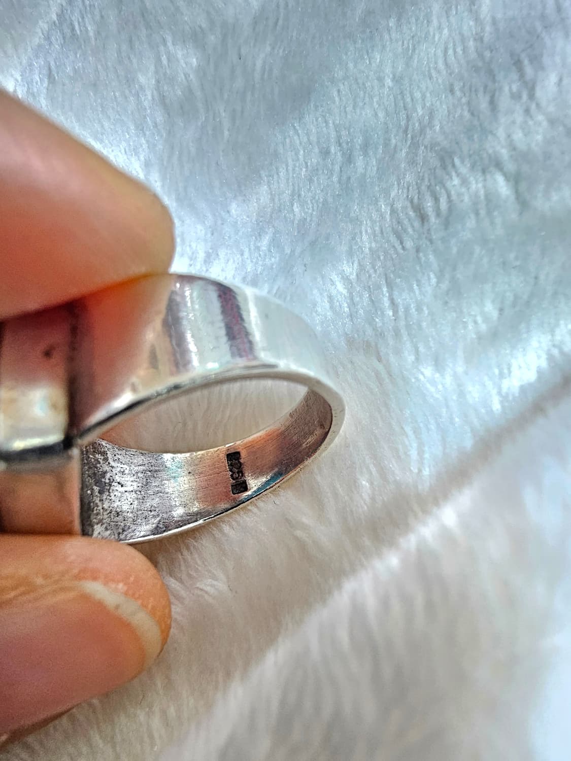 천연 터키석 은반지 상품이미지3