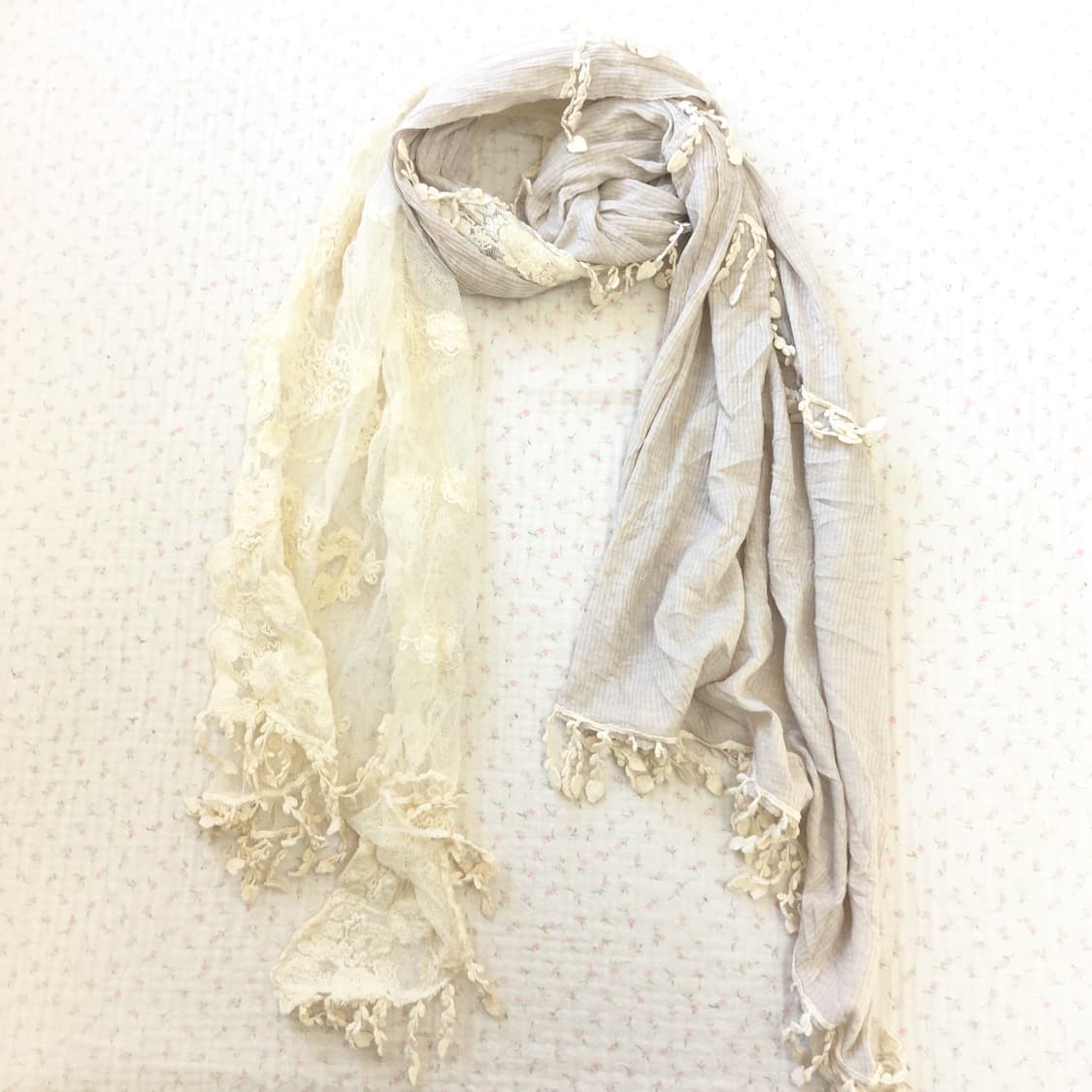 JPN/ 모리룩스카프 모리걸스카프 오리엔탈스카프 레이스머플러 상품이미지1