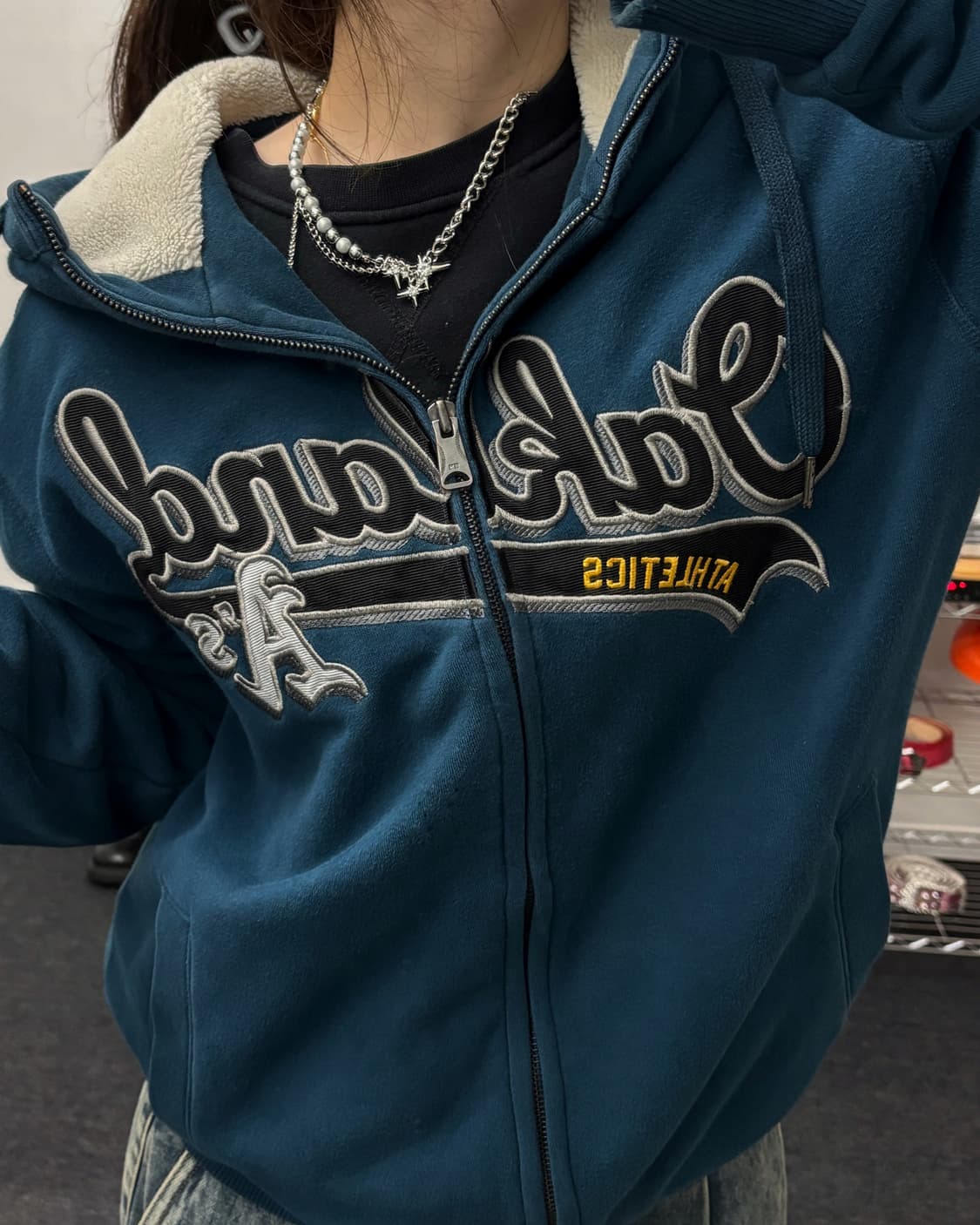 MLB 00s 울프죠 후드집업 상품이미지2
