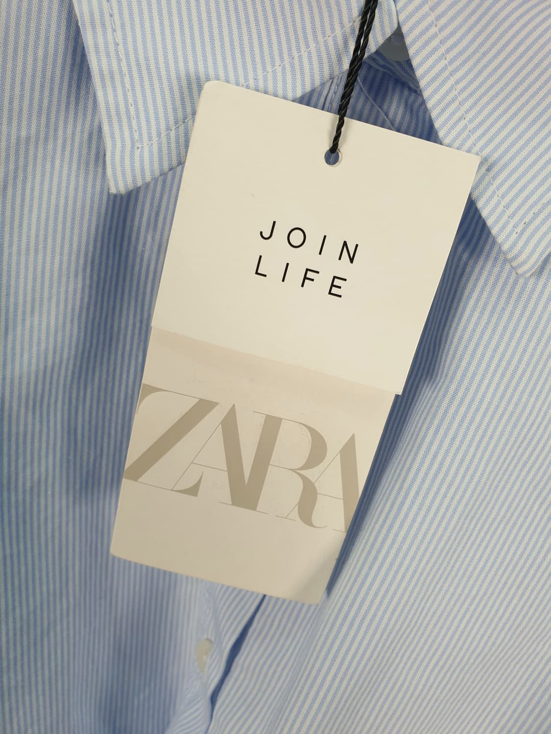 [M]자라 스트라이프 꼬임 크롭 셔츠 (새상품) 상품이미지6