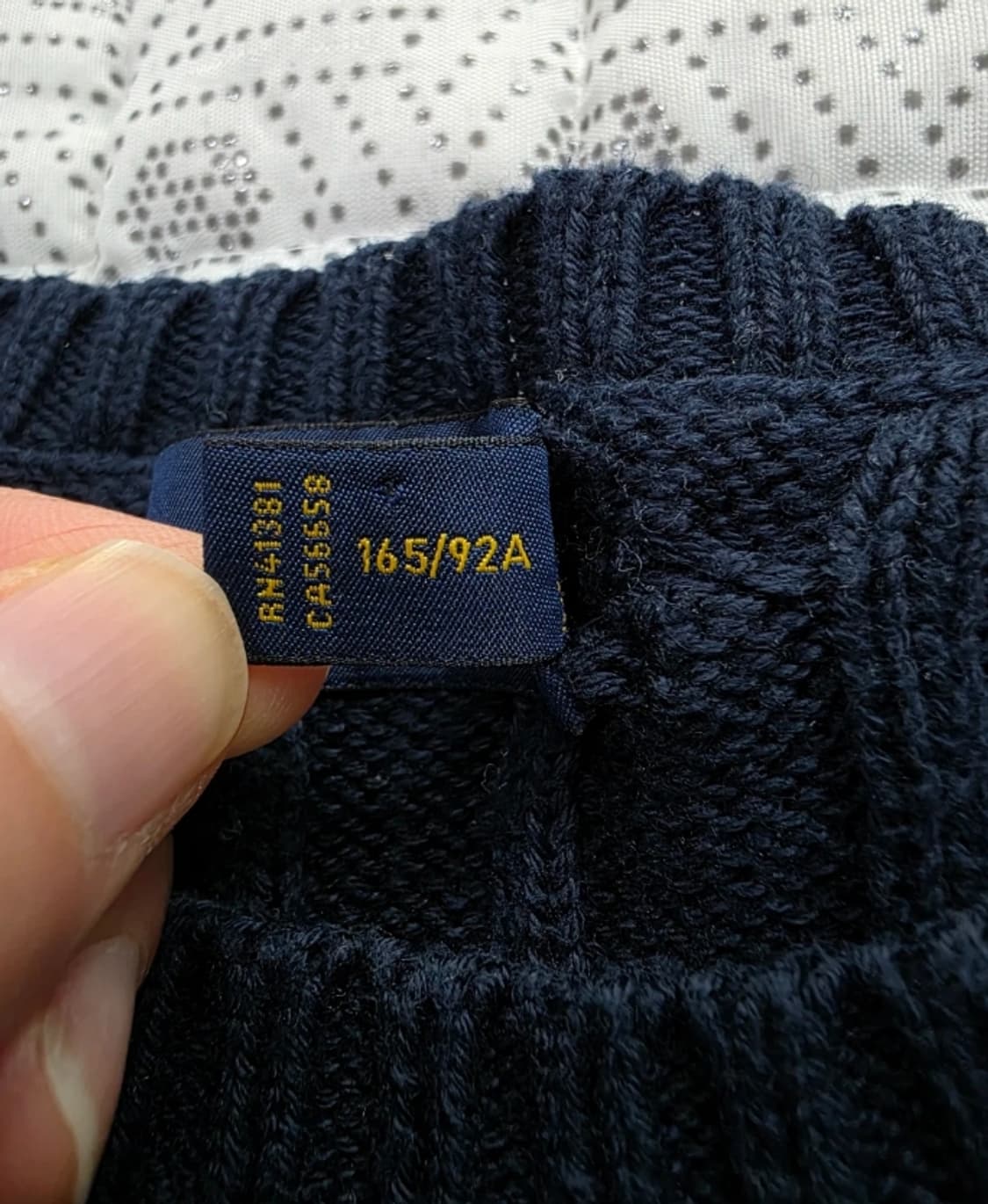 폴로 랄프로렌 케이블 니트 네이비 55 상품이미지6