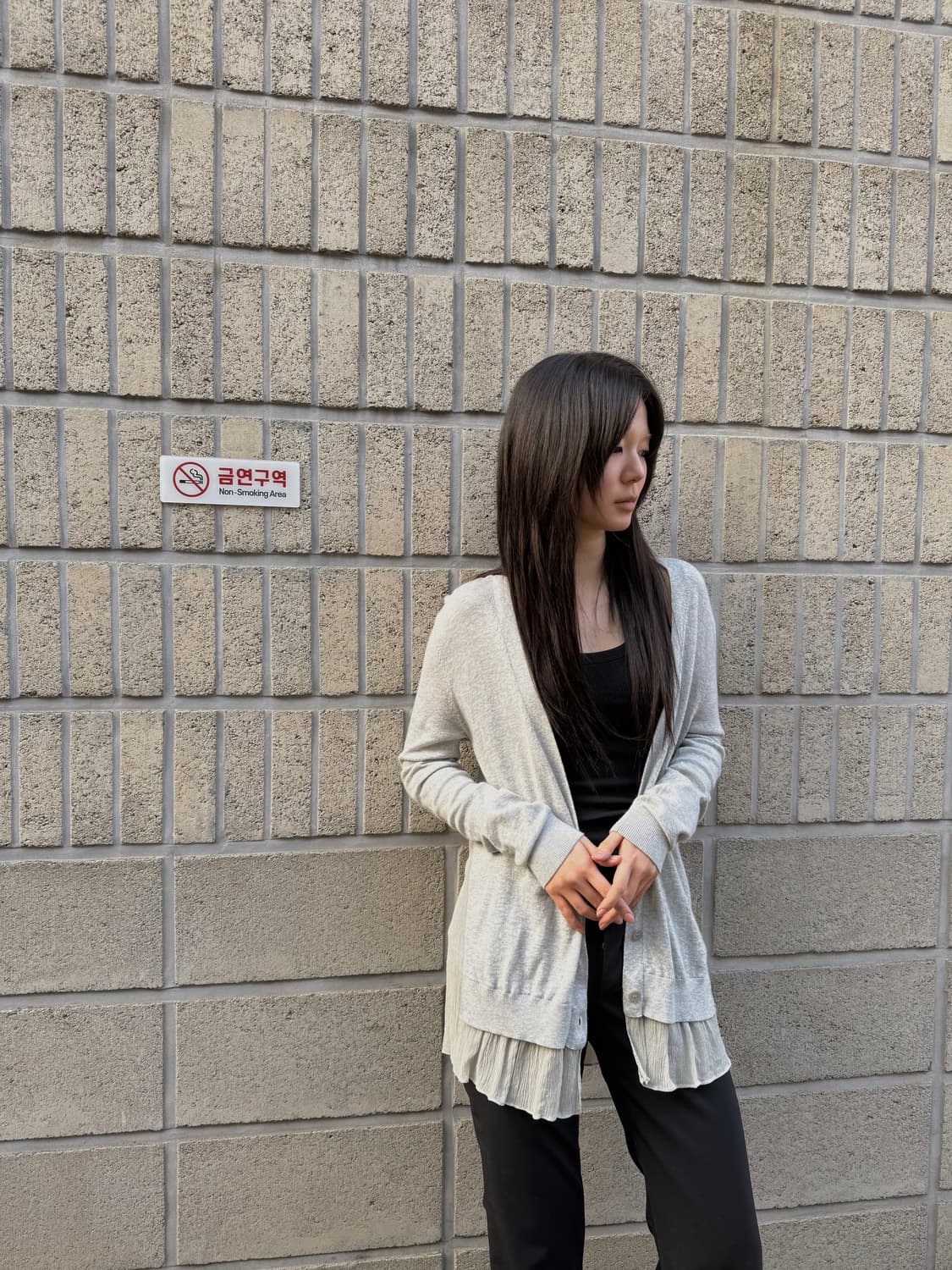 띠어리 실키 레이어드 코튼 가디건 상품이미지7