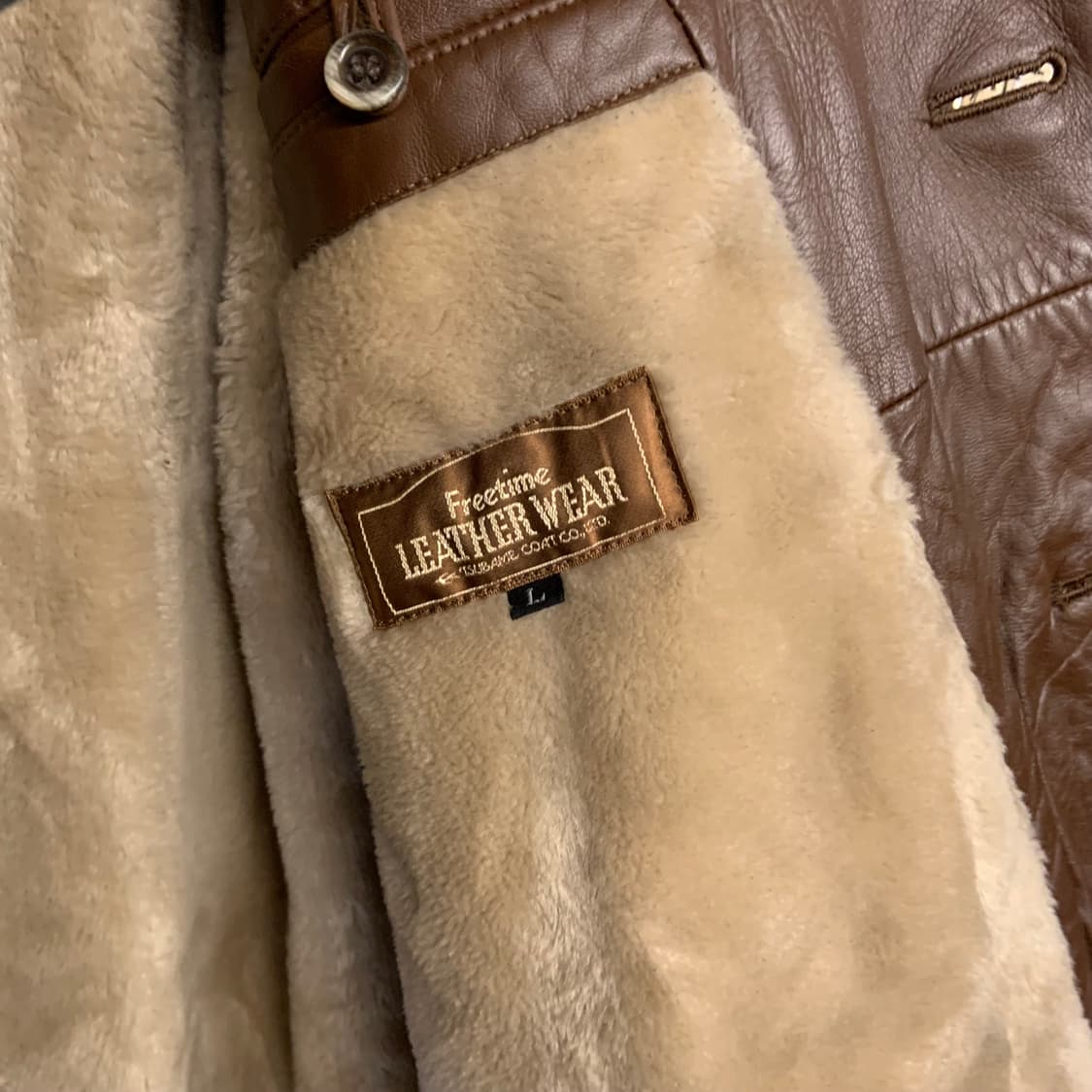 일본 빈티지 리얼레더 코트 상품이미지5