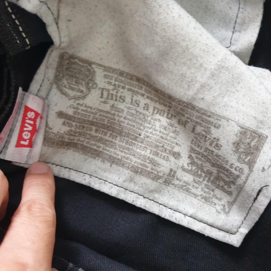 LEVI'S 501 블랙 데님 팬츠 상품이미지8