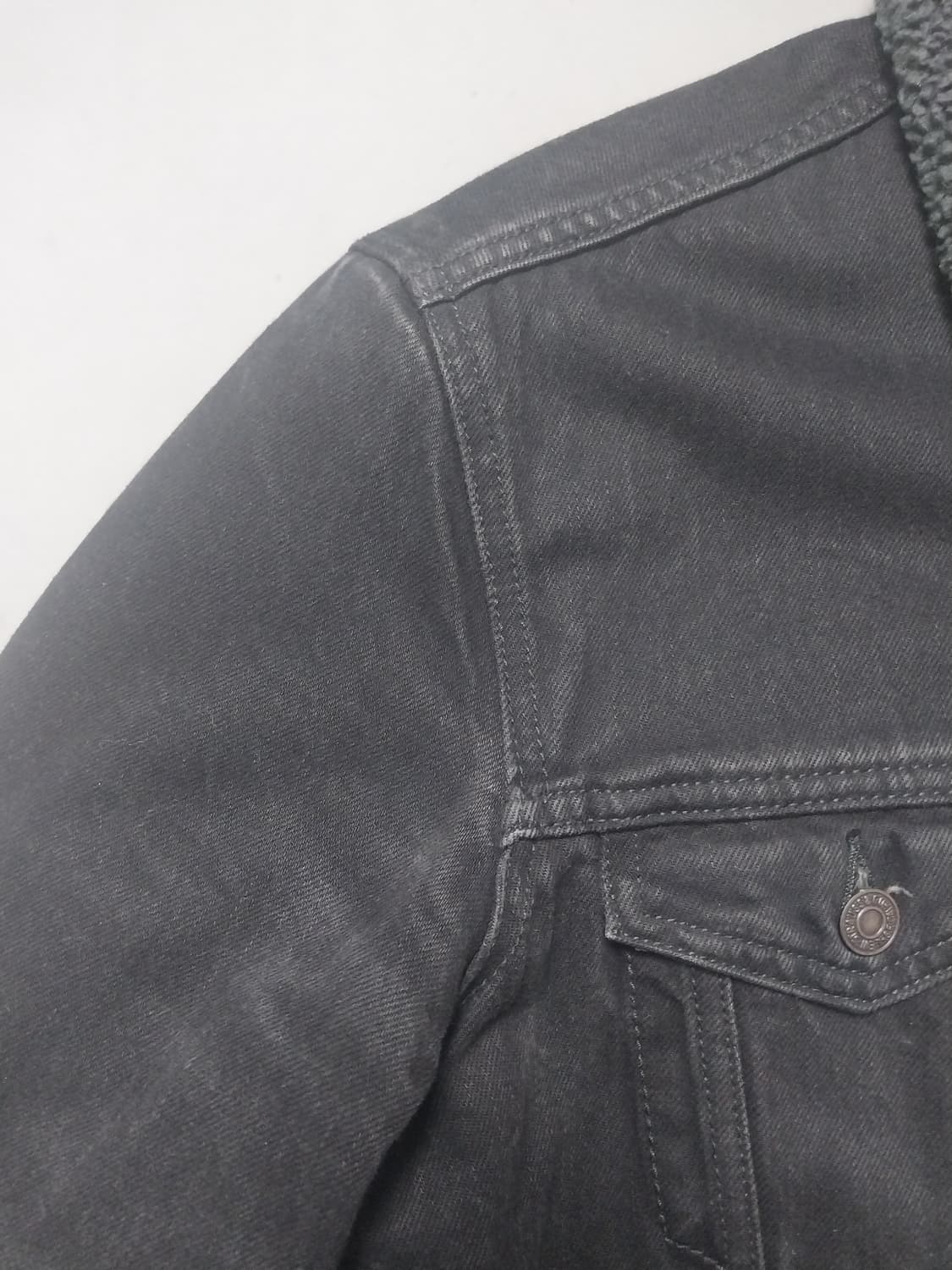 [M] 리바이스 타입3 블랙 쉐르파 트러커 자켓 상품이미지3