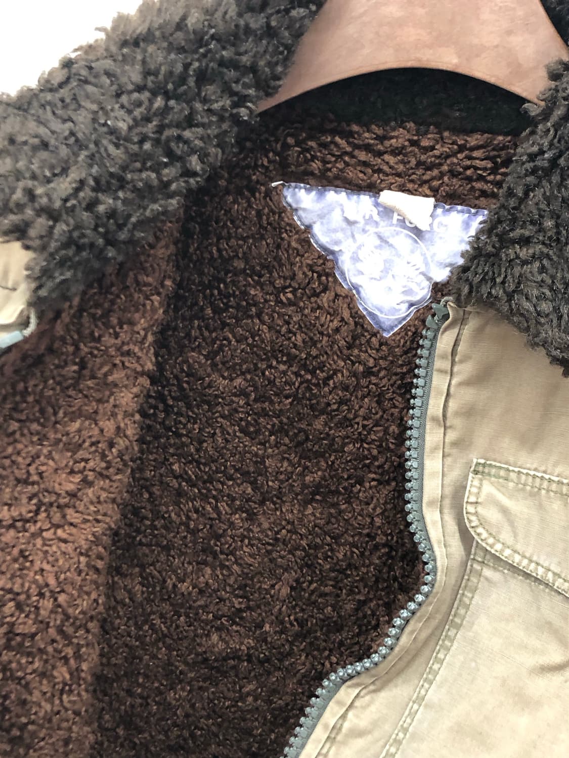 80s 미공군 플라이트 시어링 자켓 상품이미지4