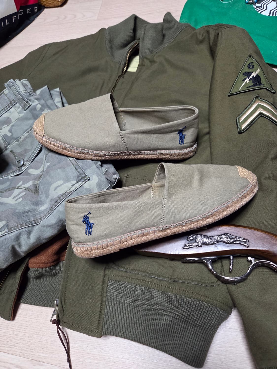 (1회 착용)POLO RALPH LAUREN 캔버스 단화 로퍼 슬립온 상품이미지1