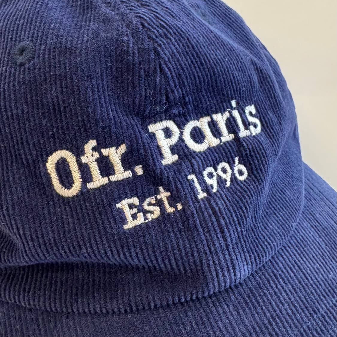 Ofr. Paris 코듀로이 볼캡 네이비 상품이미지3