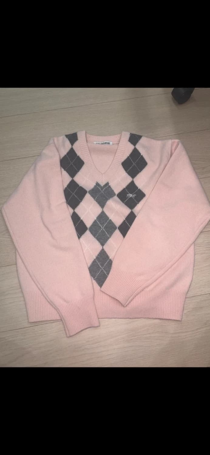 튜드먼트 아가일 니트 상품이미지2