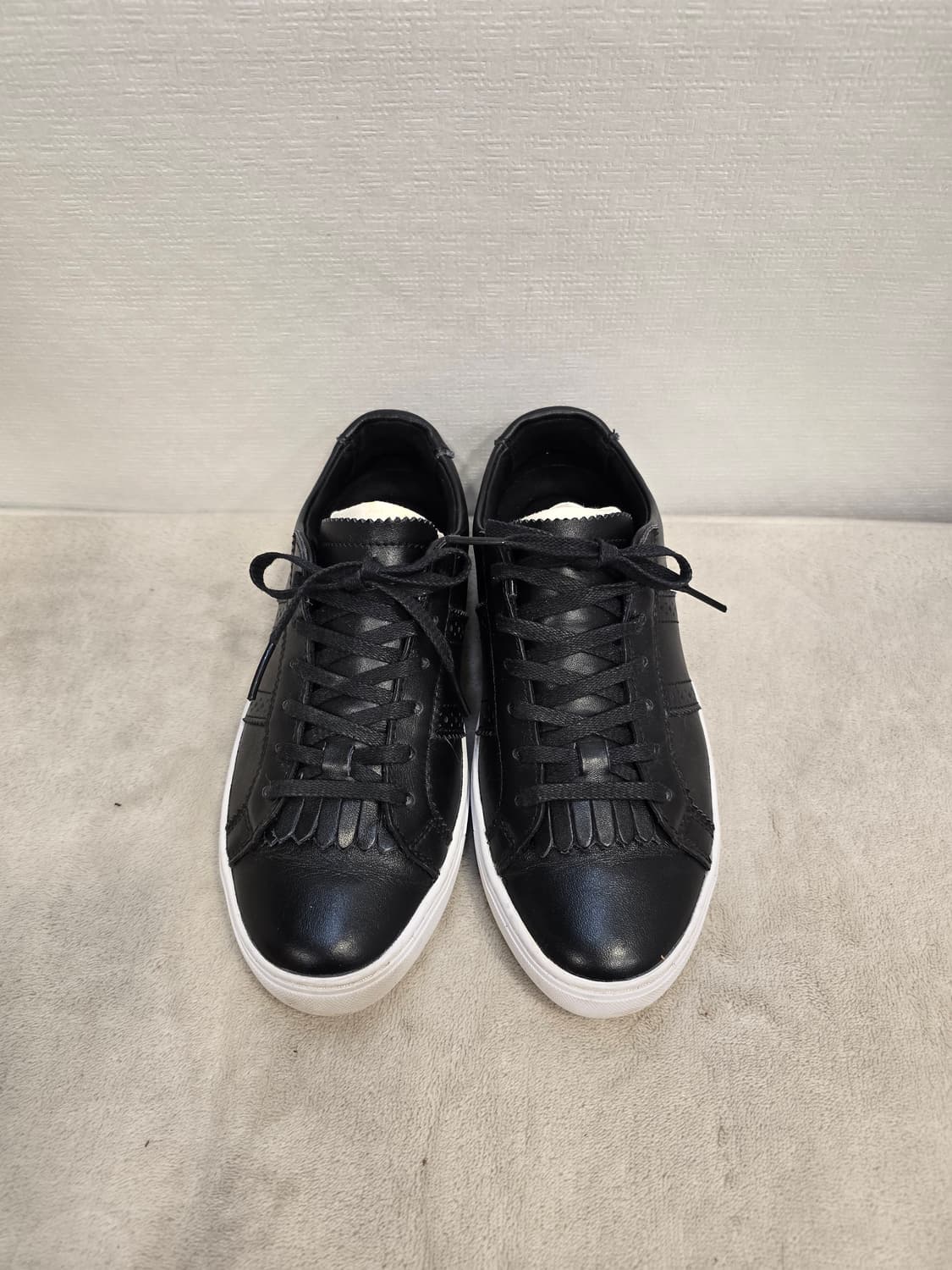 라코스테 여성 가죽 태슬 스니커즈 블랙 235~240 상품이미지2