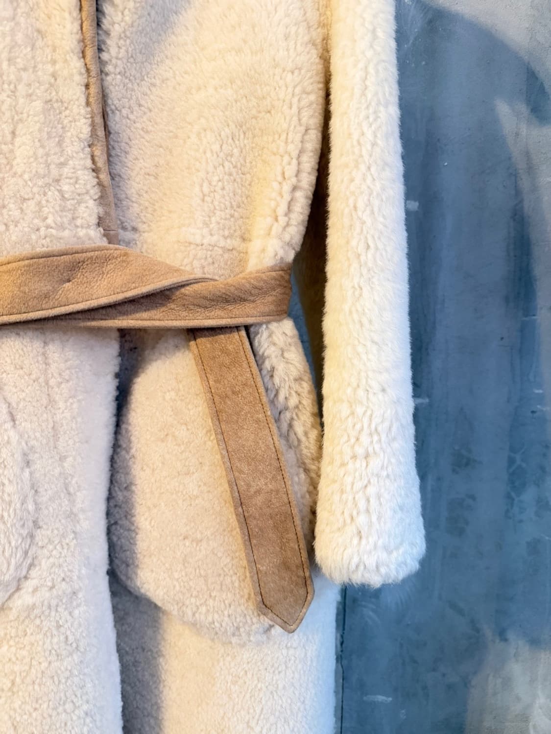 버버리 시어링 레더 코트 66~77 상품이미지9