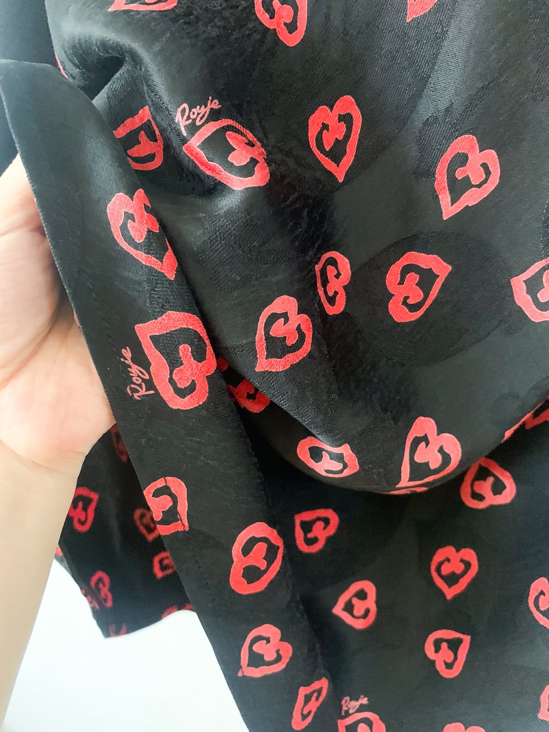 [FR36] 루즈 후즈 Rouje 하트 패턴 롱 스커트 상품이미지5