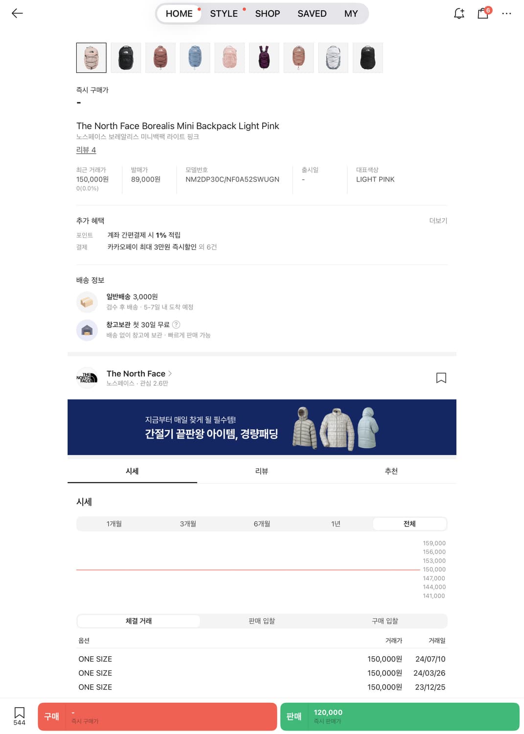 노스페이스 보레알리스 미니백/단종색상 상품이미지2