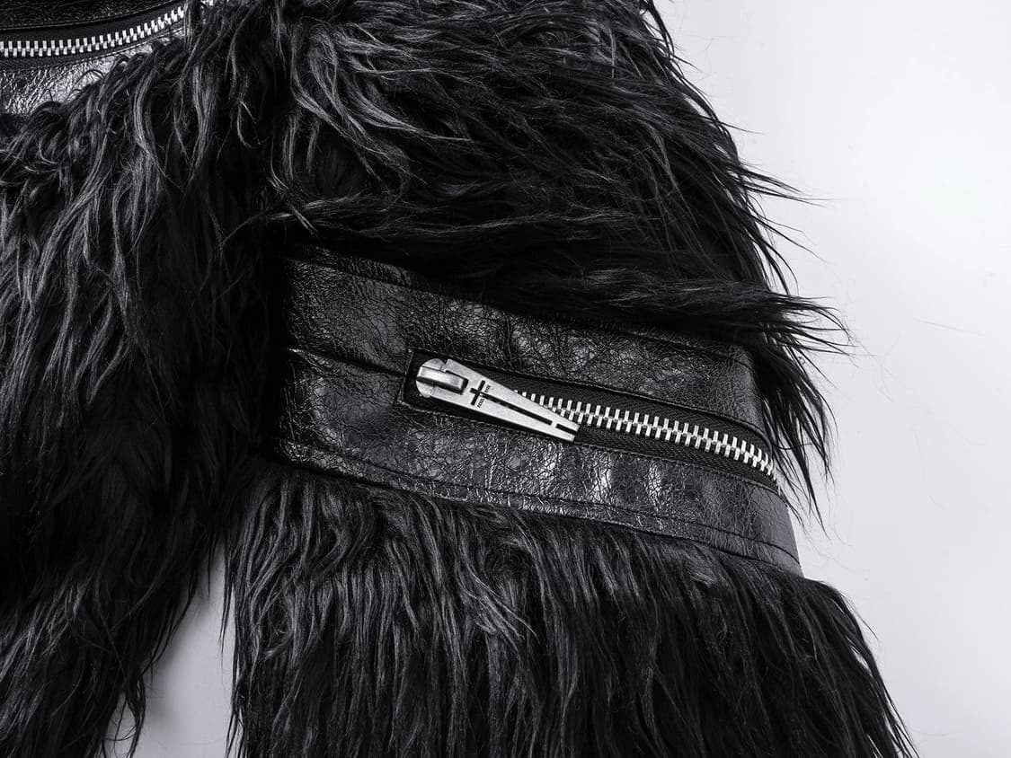 Noir Black Fur Bomber 상품이미지4