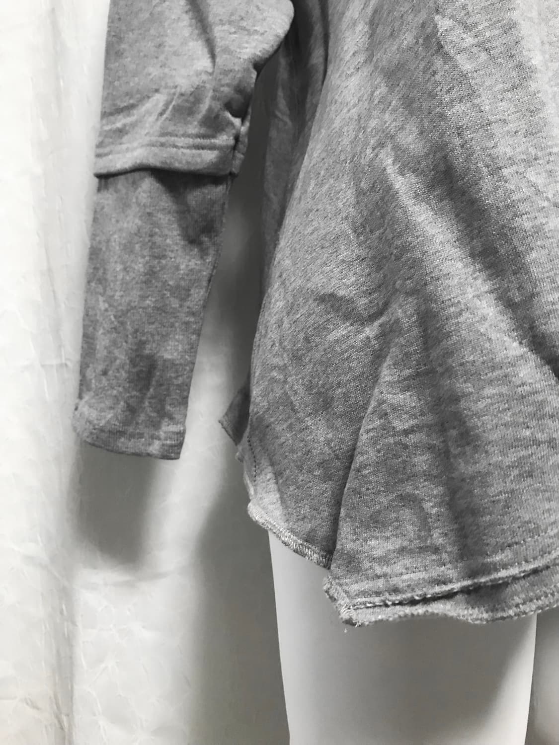 빈티지 드레이프 언발 롱슬리브 맨투맨 탑 상품이미지8