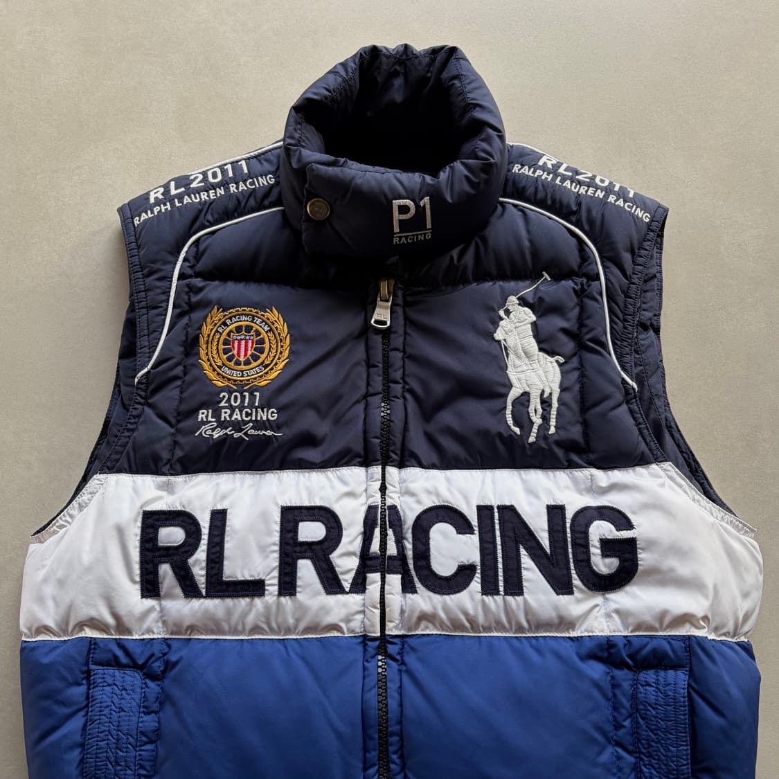 [S]폴로 랄프로렌 빅포니 레이싱 구스다운 패딩 베스트 상품이미지5