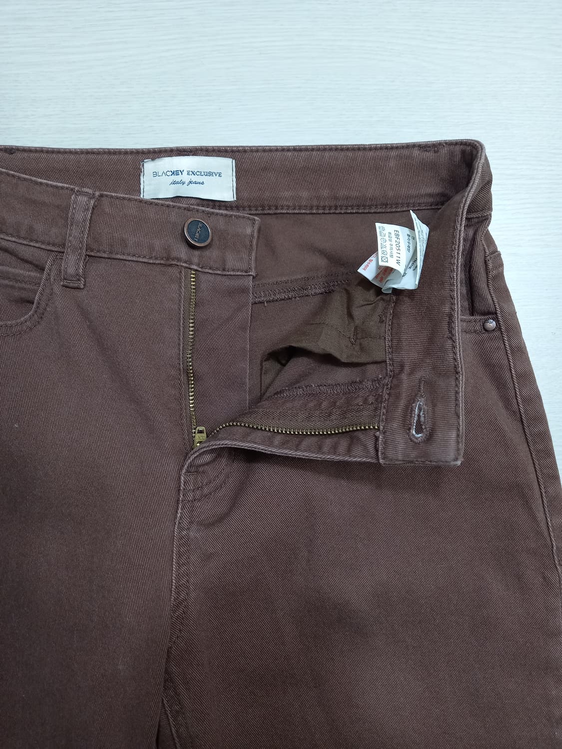 28 BLACKEY 스판 테이퍼드진 브라운 28-896 상품이미지7