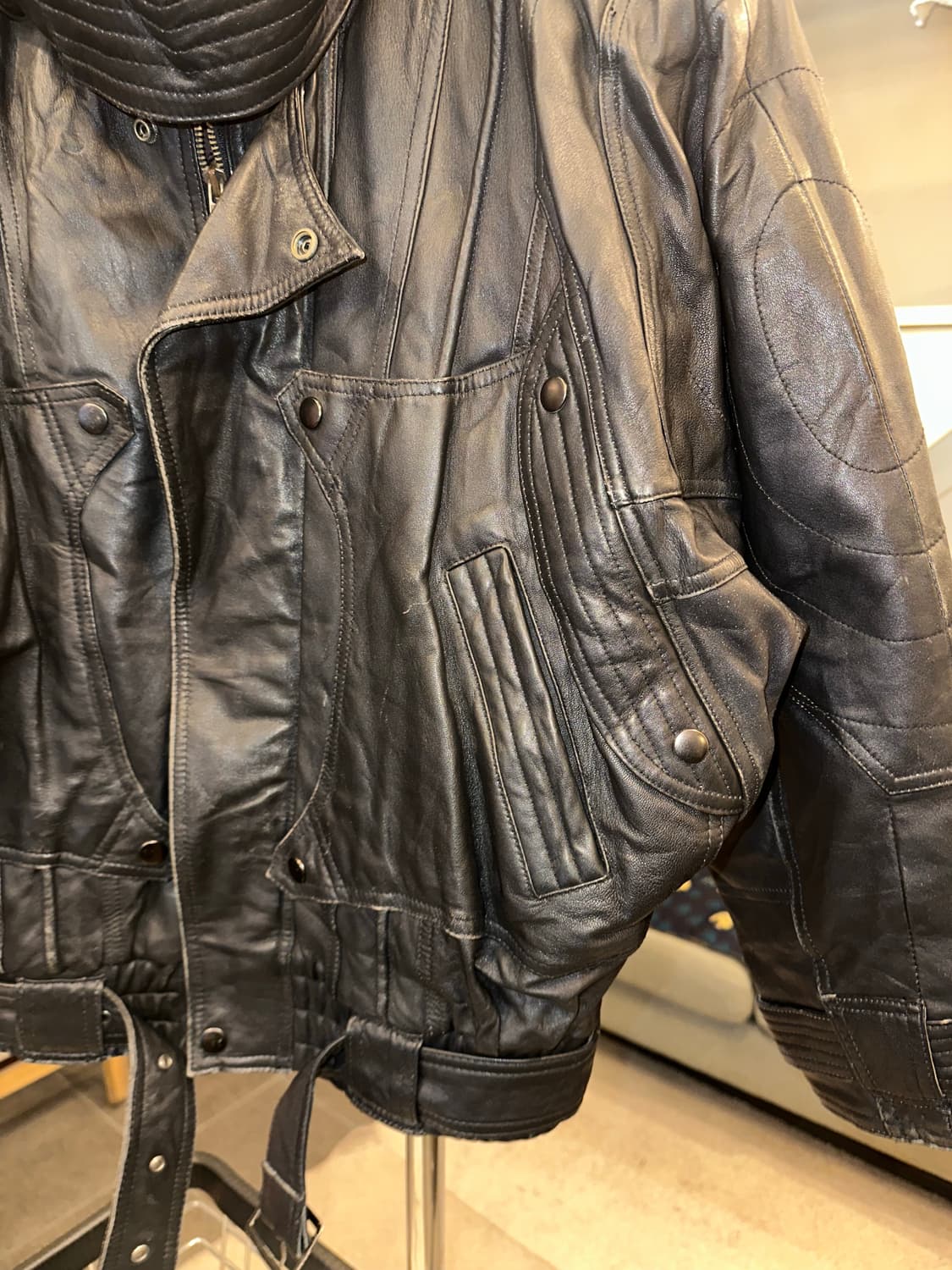 90’s Japanese shell leather utility JK 상품이미지7