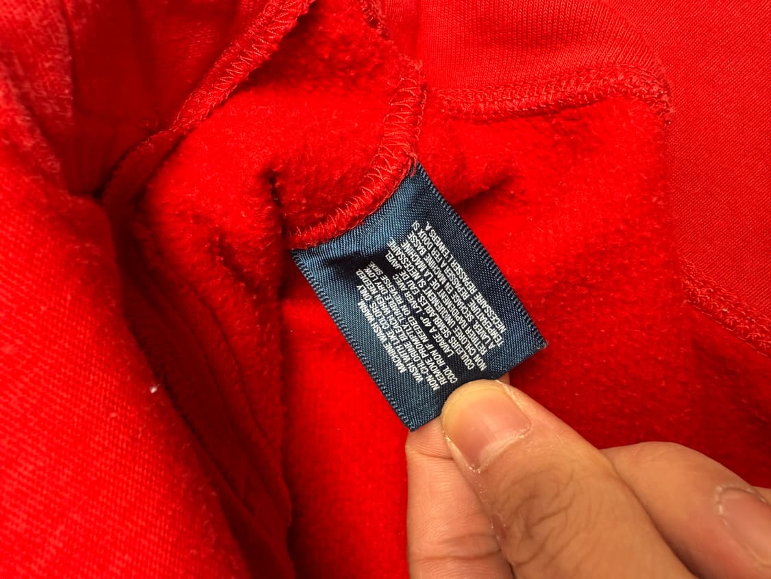 폴로 랄프로렌 레드 맨투맨 티셔츠 상품이미지5